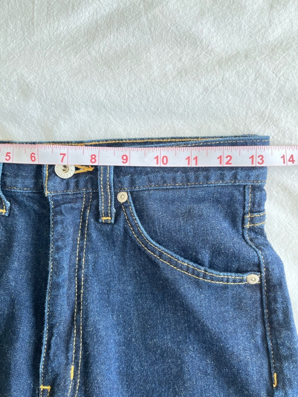 Naked & Famous Classic Fit Karui Stretch Selvedge Jeans High Rise 25 Blue Indigo - Picture 10 of 16
